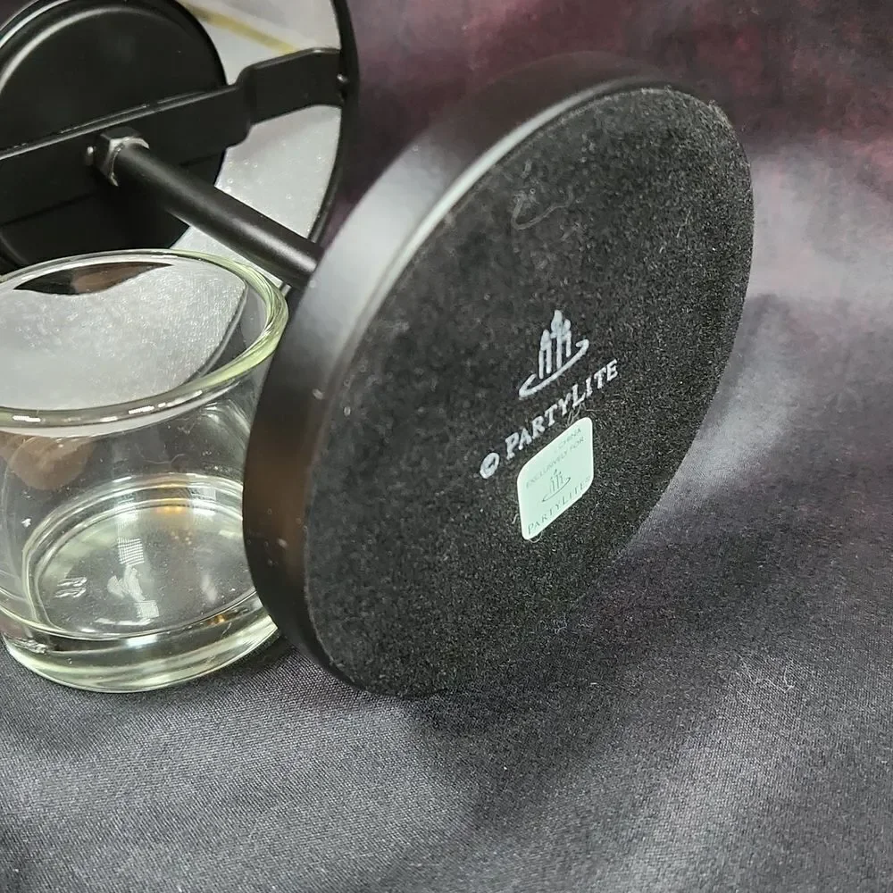 🩵NIB Partylite Black Boudoir Tealight/Votive Candle Lamp - Picture 14 of 16
